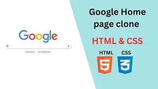 Clone Google home page with HTML and CSS