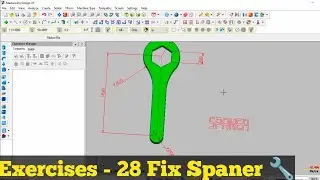 Exericise  28,Fix Spaner  Mastercam Cad Tutorials I Mastercam For Begginer I 