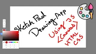 Simple Sketch Pad Drawing App Create - Using JS 🎨 | NoorHUB