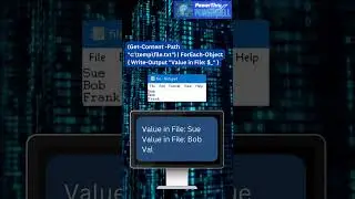 Get-content: Use PowerShell to read a data file        