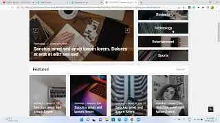 Creating  Categories view for  a blog website