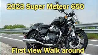 2023 Royal Enfield SUPER METEOR 650 First Walkaround | The Demonblacky