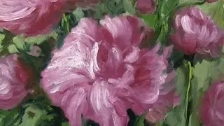 Урок живописи маслом. Импрессионизм. Пионы.
