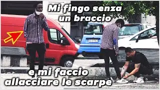 HANDICAPPATO SENZA UN BRACCIO ! - Esperimento Sociale