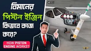 How Aircraft Piston Engine Works | Four-Stroke Piston Engine Construction and Operation | HANDYFIM