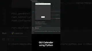 GUI Calendar using Python - Beginners Tkinter tutorial.  
