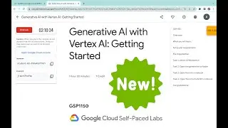 Generative AI with Vertex AI: Getting Started || 