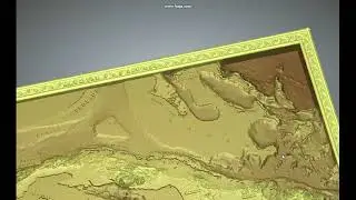 Cuba. 3d model. 480x330mm