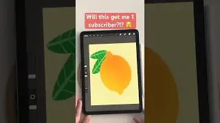 Cute realistic lemon illustration 🍋 #art