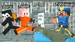 This is THE MOST EPIC JAILBREAK EVER! PIGSEL IS NO ORDINARY PIG ? Goro's Escape!