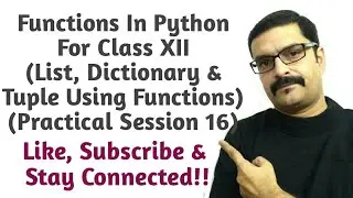passing list to function | passing tuple to function | passing dictionary to function | python XII