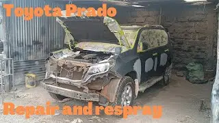 Toyota Prado full bodywork and respray.