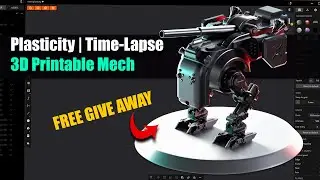 Mech Modelling Timelapse in Plasticity | 3D Print-Ready
