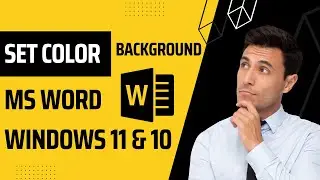 How to set Background Color in MS Office Word Document and print document with Background Color?