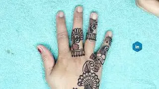 Very Beautiful Latest Floral Arabic Henna Mehndi Design For Front Hand