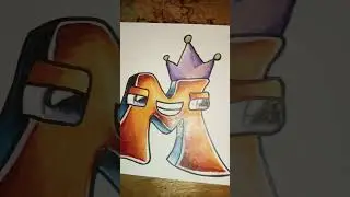 my version of ALPHABET LORE LETTER M with crown fanart