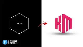 Professional KM Letter Logo Design in Pixellab | Pixellab Update | Sk Graphics Studio