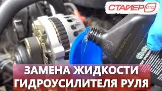 Замена жидкости гидроусилителя руля. В гараже. Стайер СТО. Шадинский