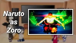 Amigos do naruto reagindo ao Naruto as Zoro - Gacha Art