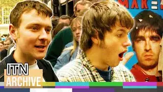 Hopeful Oasis Fans Queue Overnight for Knebworth Tickets (1996)