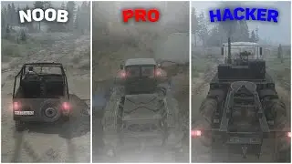 NOOB vs PRO vs HACKER - Spintires: MudRunner