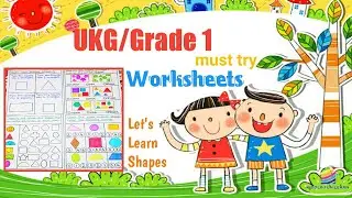 Maths worksheets || UKG /Grade 1|| shapes