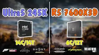 intel Core Ultra 5 245K Vs Ryzen 5 7600X3D Test Game