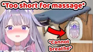 Bijou Was TOO SHORT For The Massage Table and Suffocated The Entire Session