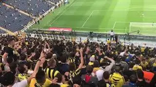 Fenerbahçe'den Ankaragücü'ne Süper Lige Hoşgeldin Tezahüratı