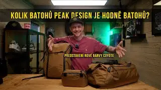 Moje sbírka Peak Design produktů | nová Coyote barva