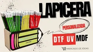 Custom MDF Pencil Holder with DTF UV Printing | Unique Desk Organizer