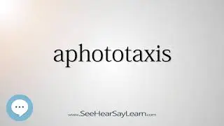 aphototaxis (Every English Word Pronounced) 📕🔊🗣️😎✅