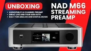 NAD M66 Streaming Preamp with Dirac & 4 Sub Outs!