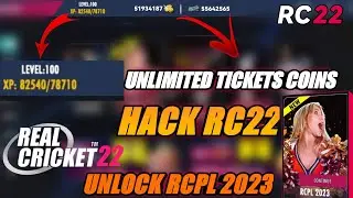 Real Cricket 22 Mod 1.0 Apk || Rc22 Hack Everything Unlock || RC22 Rcpl 2023 Unlock || Tickets Hack
