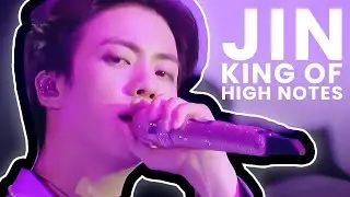 kim seokjin, the king of high notes