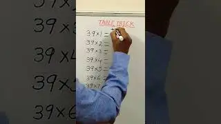 39 table in seconds #shorts #youtubeshorts #maths