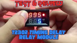 T2302 Timing Delay Relay Module Cycle Timer Digital LED Dual Display
