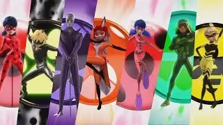 Miraculous Ladybug - All Official Transformations HD!