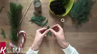Bastelanleitung kribbelbunt.de I Mini-Tannenbaum