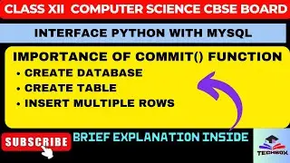PythonMysql Tutorial|Exploring The Commit Function|Creating Database|Creating Tables| Inserting Rows