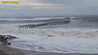 New Year Chaos in Ecuador Today! Resort Manabi Destroyed By Giant Tsunami-Like Waves