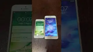 iPhone SE on iOS 10 vs iPhone 7 Plus on iOS 15 boot up test #shorts #iphonese #iphone7plus #ios