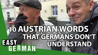 10 Austrian Words that Germans don't understand | Easy German 222