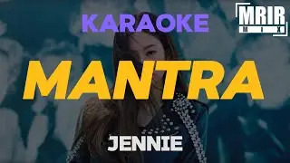 JENNIE - MANTRA KARAOKE Instrumental With Lyrics
