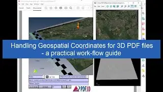 Handling Geospatial Coordinates for 3D PDF Files