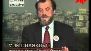 April 1 1999 Yugoslavia - Vuk Draskovic Missing Soldiers Interview