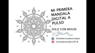 Mi Primera Mandala a Pulso solo con Mouse en Photoshop