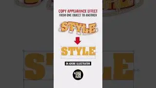 How to copy appearance effect in Adobe Illustrator. 