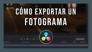 Mini-Tutorial: Cómo exportar un fotograma en Davinci Resolve