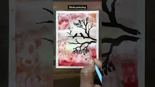 Bird paintings #arttraingle #birds #viral #shots #drawing